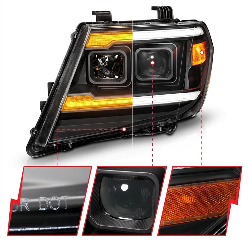 Anzo USA | Projector Headlight Set - Frontier 2009-2020