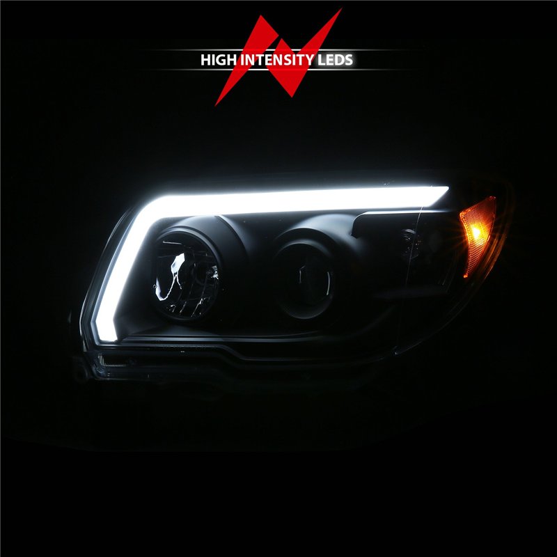 Anzo USA | LED Bar Projector Black Headlight - 4Runner 4.0L / 4.7L 2006-2009