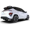 RallyArmor | Black UR Mud Flap White Logo - Kona N-Line 2024-2025