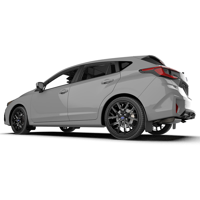 RallyArmor | Black UR Mud Flap Grey Logo - Impreza Base / RS / Sport 2024-2025