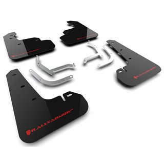 RallyArmor | Black UR Mud Flap Red Logo - Impreza Base / RS / Sport 2024-2025