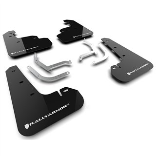 RallyArmor | Black UR Mud Flap White Logo - Impreza Base / RS / Sport 2024-2025