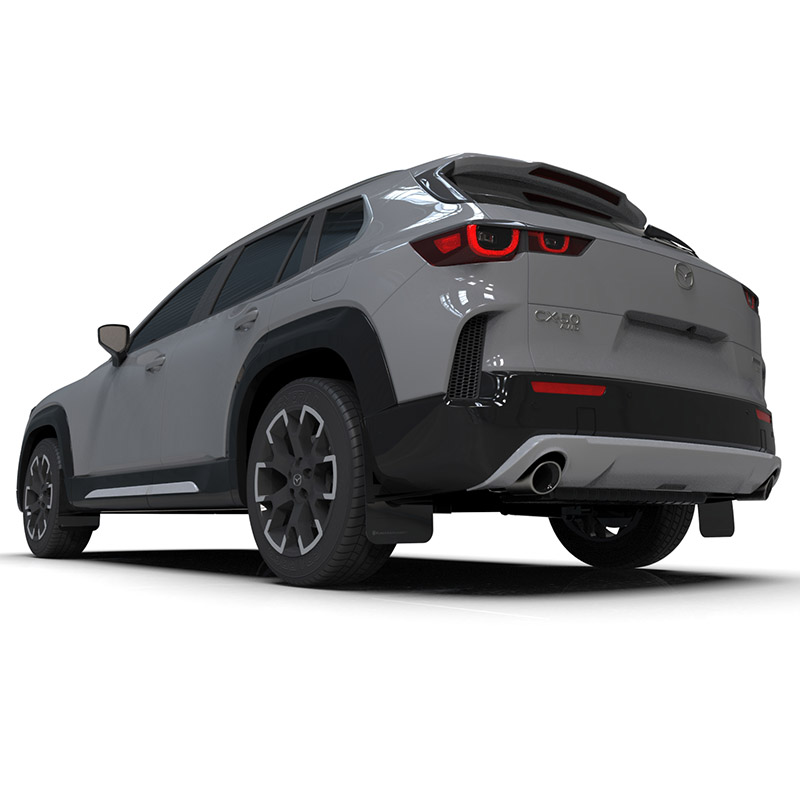 RallyArmor | Black UR Mud Flap Grey Logo - CX-50 2023-2025 *Not Hybrid*