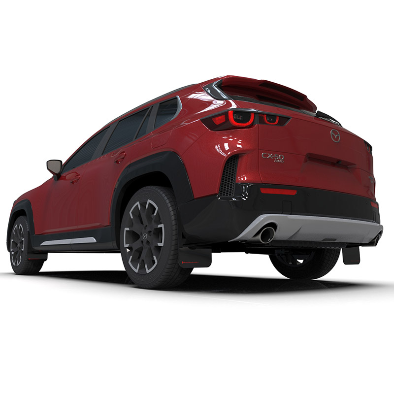 RallyArmor | Black UR Mud Flap Red Logo - CX-50 2023-2025 *Not Hybrid*