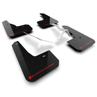 RallyArmor | Black UR Mud Flap Red Logo - Integra / A-Spec 2023-2025