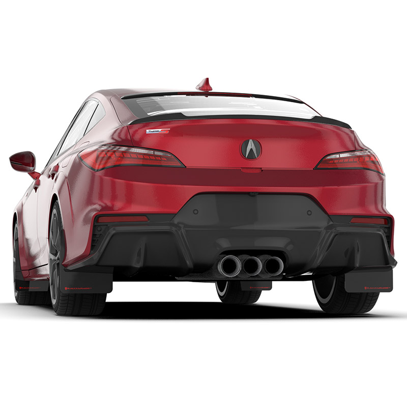 RallyArmor | Black UR Mud Flap Red Logo - Integra / A-Spec 2023-2025