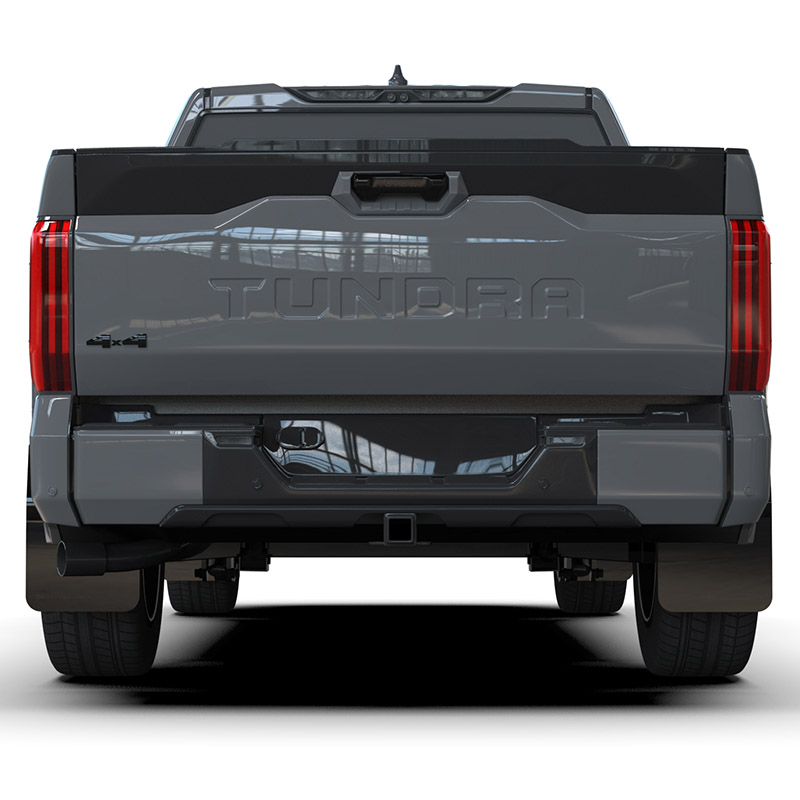 RallyArmor | Black UR Mud Flap Metallic Black Logo - Tundra 2022-2025