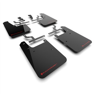 RallyArmor | Black UR Mud Flap Red Logo - Tundra 2022-2025