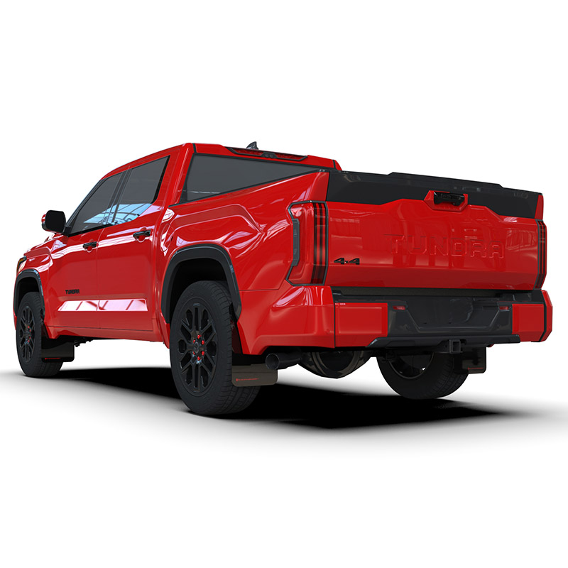 RallyArmor | Black UR Mud Flap Red Logo - Tundra 2022-2025