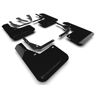 RallyArmor | Black UR Mud Flap Grey Logo - Kona / Kona EV 2024-2025