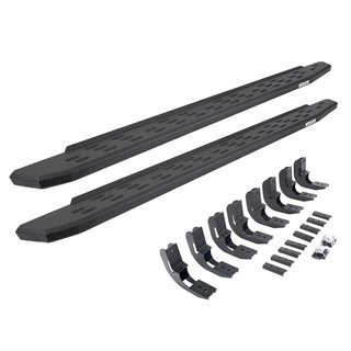 Go Rhino | 69604880T - RB30 Running Boards with Mounting Bracket Kit - Protective Bedliner Coating - Chevrolet / GMC 2019-2025