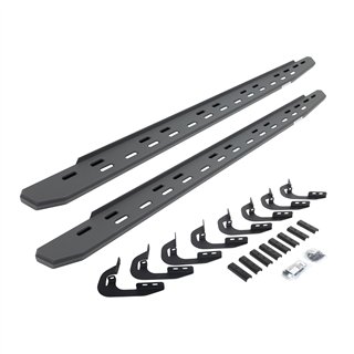 Go Rhino | 69605880SPC - RB30 Slim Line Running Boards with Mounting Bracket Kit - Textured Black - Chevrolet / GMC 2014-2019