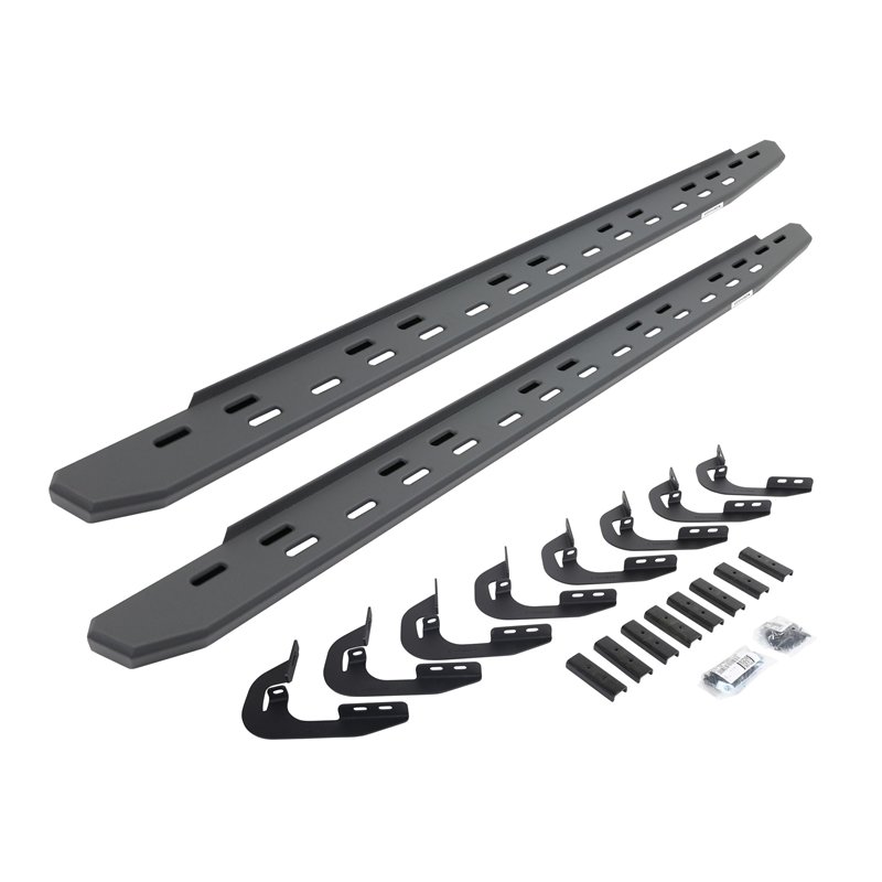 Go Rhino | 69605880SPC - RB30 Slim Line Running Boards with Mounting Bracket Kit - Textured Black - Chevrolet / GMC 2014-2019