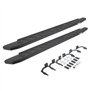 Go Rhino | 69609980T - RB30 Running Boards with Mounting Bracket Kit - Protective Bedliner Coating - Ram 1500 2009-2014