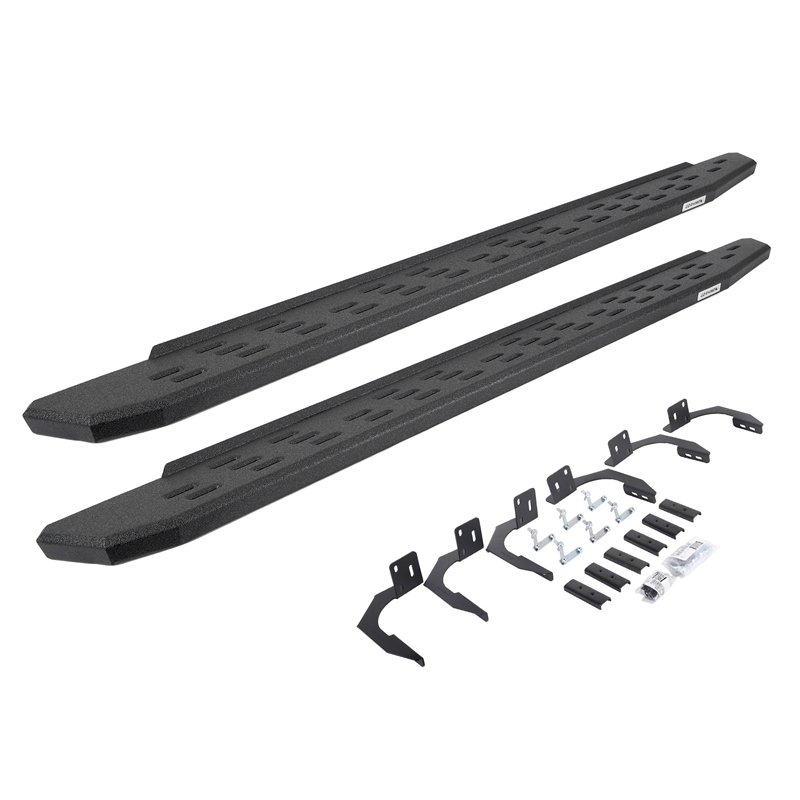 Go Rhino | 69609980T - RB30 Running Boards with Mounting Bracket Kit - Protective Bedliner Coating - Ram 1500 2009-2014