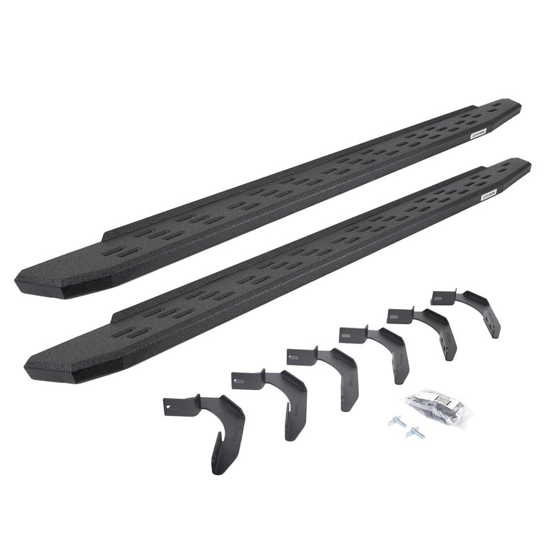 Go Rhino | 69612680T - RB30 Running Boards with Mounting Bracket Kit - Protective Bedliner Coating - F-150 2004-2014