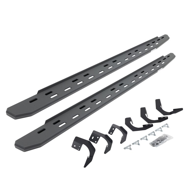Go Rhino | 69629980SPC - RB30 Slim Line Running Boards with Mounting Bracket Kit - Textured Black - Ram 1500 / Classic 2015-2024