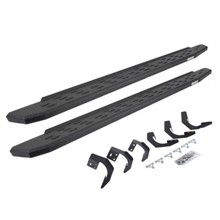 Go Rhino | 69629980T - RB30 Running Boards with Mounting Bracket Kit - Protective Bedliner Coating - Ram 1500 / Classic 2015-202