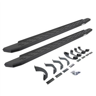 Go Rhino | 69643580T - RB30 Running Boards with Mounting Bracket Kit - Protective Bedliner Coating - Tundra 3.5T 2022-2025