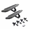 Go Rhino | 6969274810PC - RB30 Running Boards with Mounting Brackets & 2 Pairs of Drops Steps Kit - Textured Black - Wrangler (J