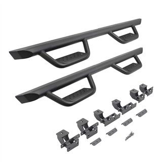 Go Rhino | D224516T - Domintator Extreme D2 Side Steps With Mounting Brackets - Textured Black - Gladiator 3.0L / 3.6L 2020-2025