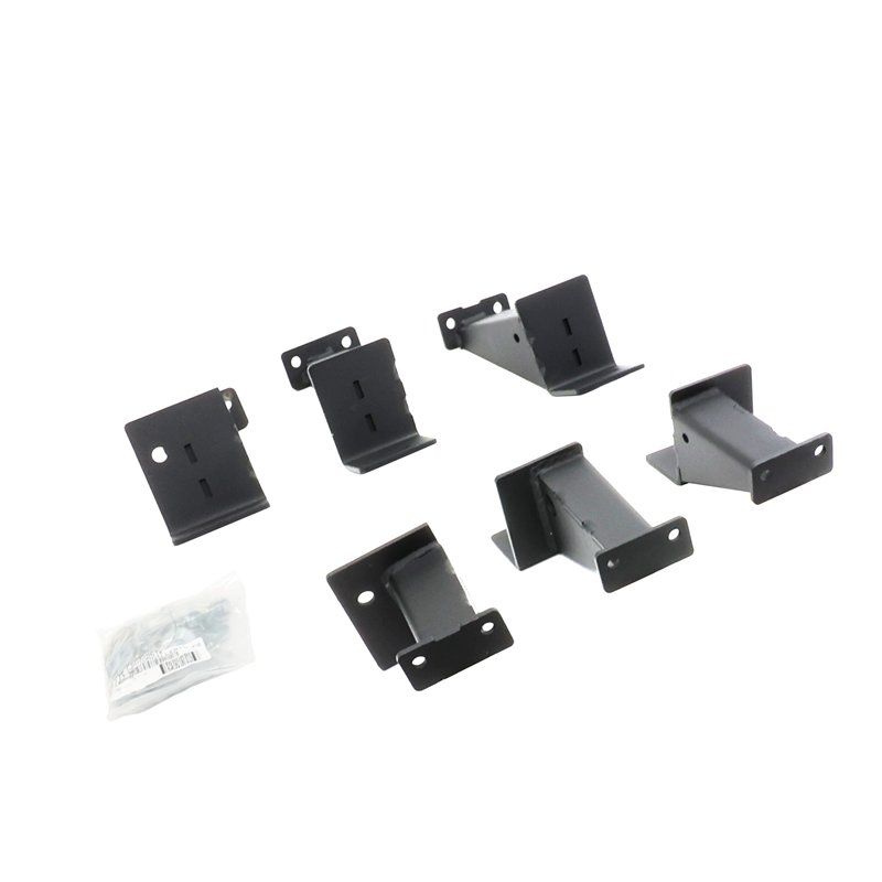 Go Rhino | FSDSS4505T - Dominator Xtreme D6 SideSteps With Frame Mounted Bracket Kit - Textured Black - Wrangler (JK) 3.6L / 3.8