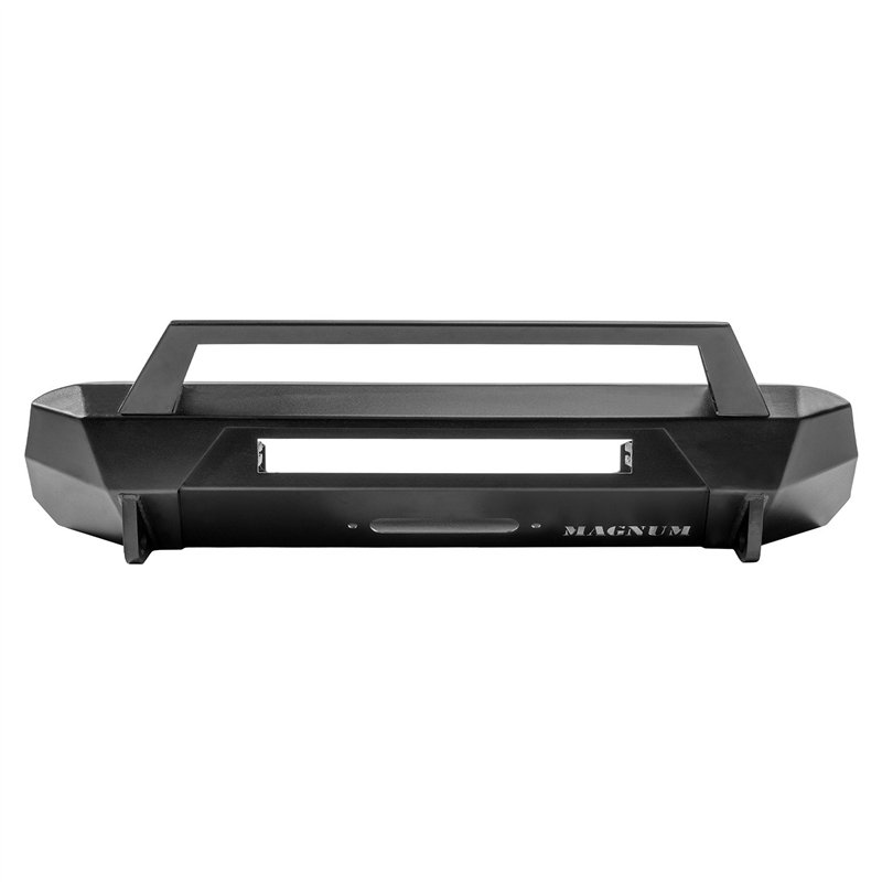 Raptor Series | Magnum - FBM83TYN-RT - Front Stubby Winch Ready Bumpers Black Textured Alloy Steel - 16-23 Toyota Tacoma, Note: 