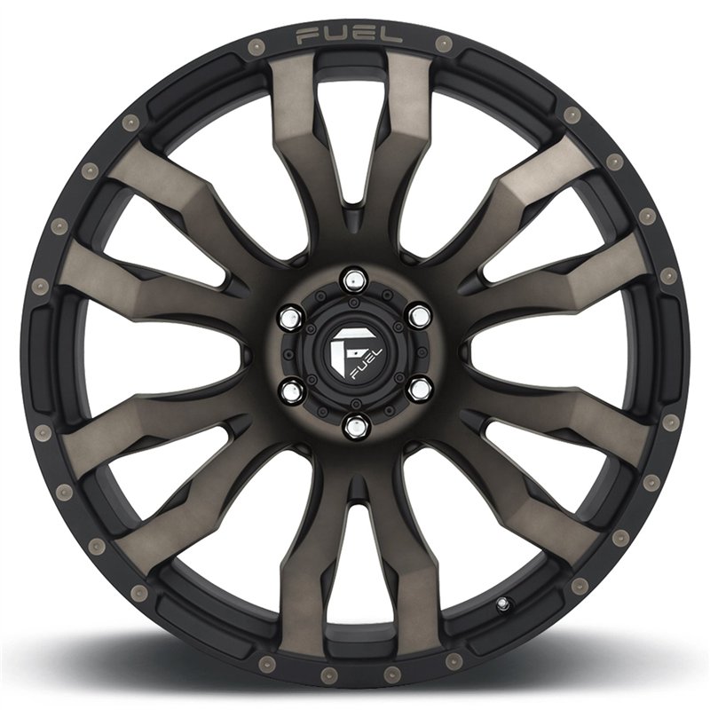 Fuel Off-Road | D674 BLITZ 20x10.0 ET-18 - MATTE BLACK DOUBLE DARK TINT