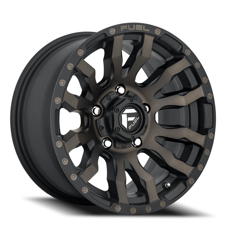 Fuel Off-Road | D674 BLITZ 20x9.0 ET1 - MATTE BLACK DOUBLE DARK TINT