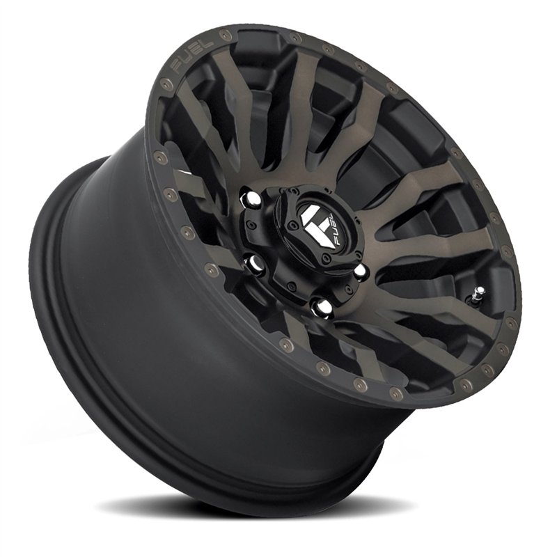 Fuel Off-Road | D674 BLITZ 20x9.0 ET1 - MATTE BLACK DOUBLE DARK TINT