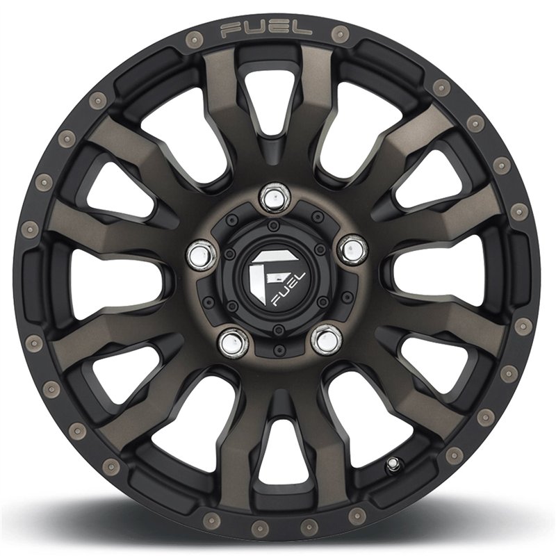 Fuel Off-Road | D674 BLITZ 20x9.0 ET1 - MATTE BLACK DOUBLE DARK TINT