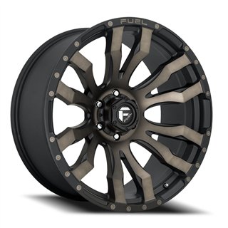 Fuel Off-Road | D674 BLITZ 20x9.0 ET1 - MATTE BLACK DOUBLE DARK TINT