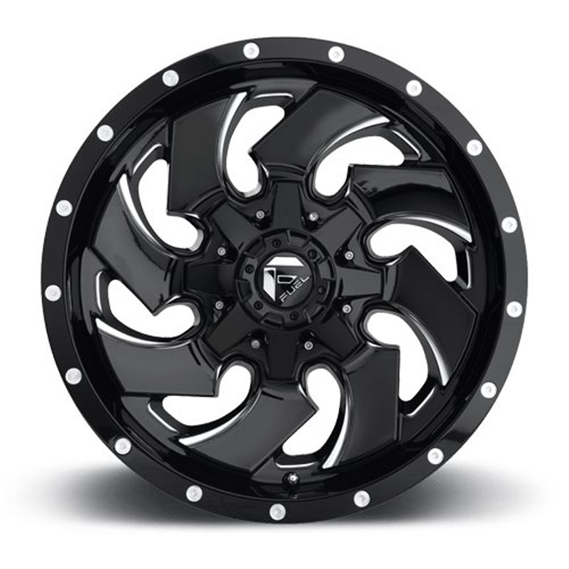 Fuel Off-Road | D574 CLEAVER 20x10.0 ET-18 - GLOSS BLACK MILLED