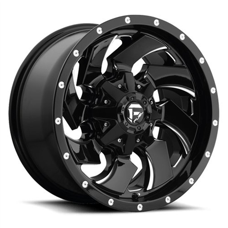 Fuel Off-Road | D574 CLEAVER 20x12.0 ET-44 - GLOSS BLACK MILLED