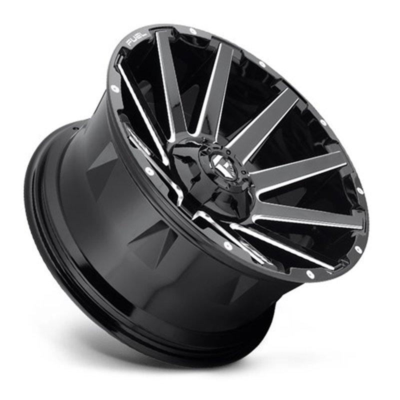 Fuel Off-Road | D615 CONTRA 22x12.0 ET-44 - GLOSS BLACK MILLED