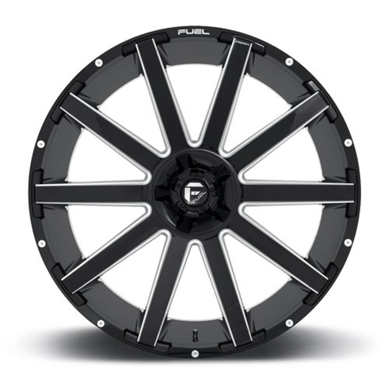 Fuel Off-Road | D616 CONTRA 20x9.0 ET2 - MATTE BLACK MILLED