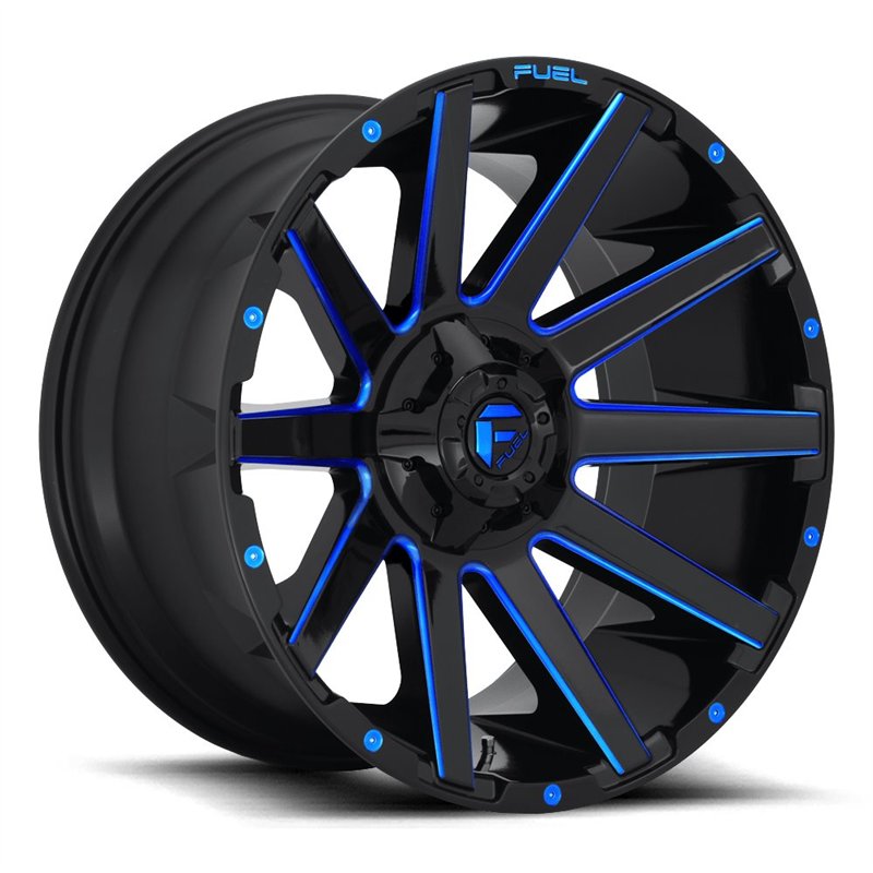 Fuel Off-Road | D644 CONTRA 20x10.0 ET-19 - GLOSS BLACK BLUE TINTED CLEAR