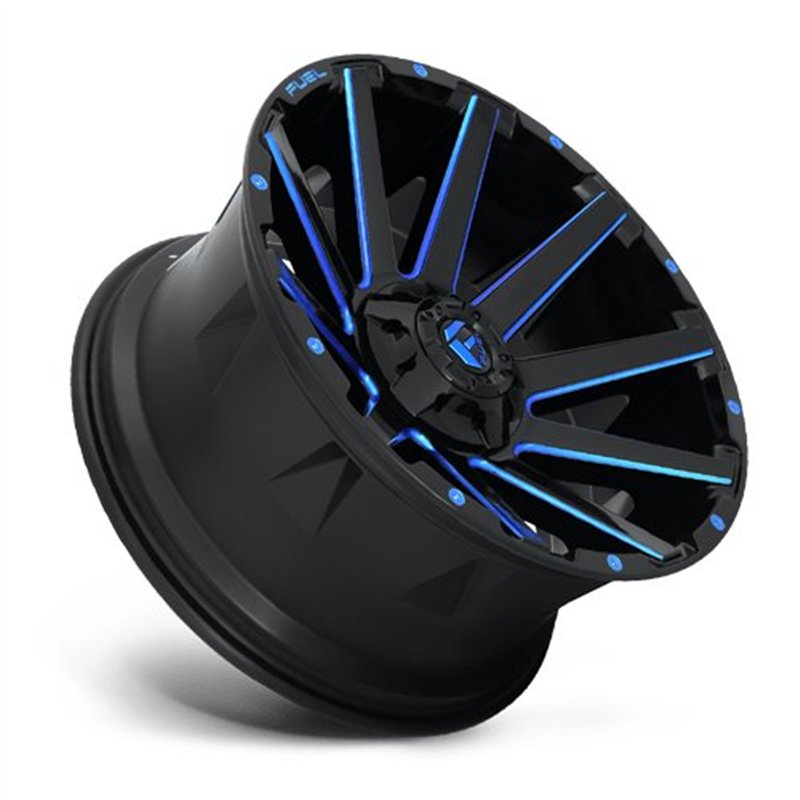 Fuel Off-Road | D644 CONTRA 20x10.0 ET-19 - GLOSS BLACK BLUE TINTED CLEAR