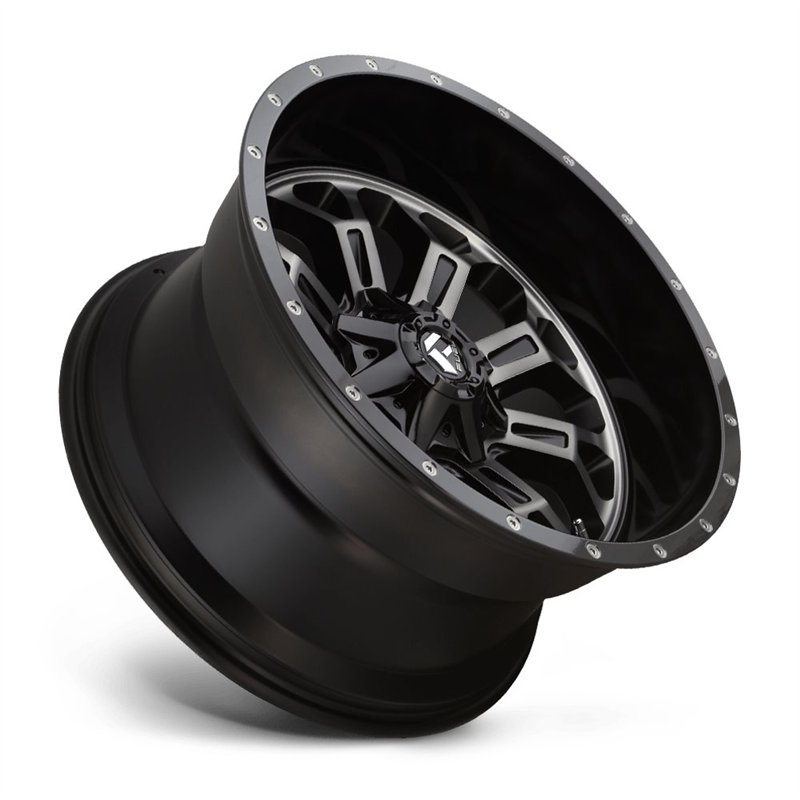 Fuel Off-Road | D561 CRUSH 20x10.0 ET-18 - GLOSS MACHINED DOUBLE DARK TINT