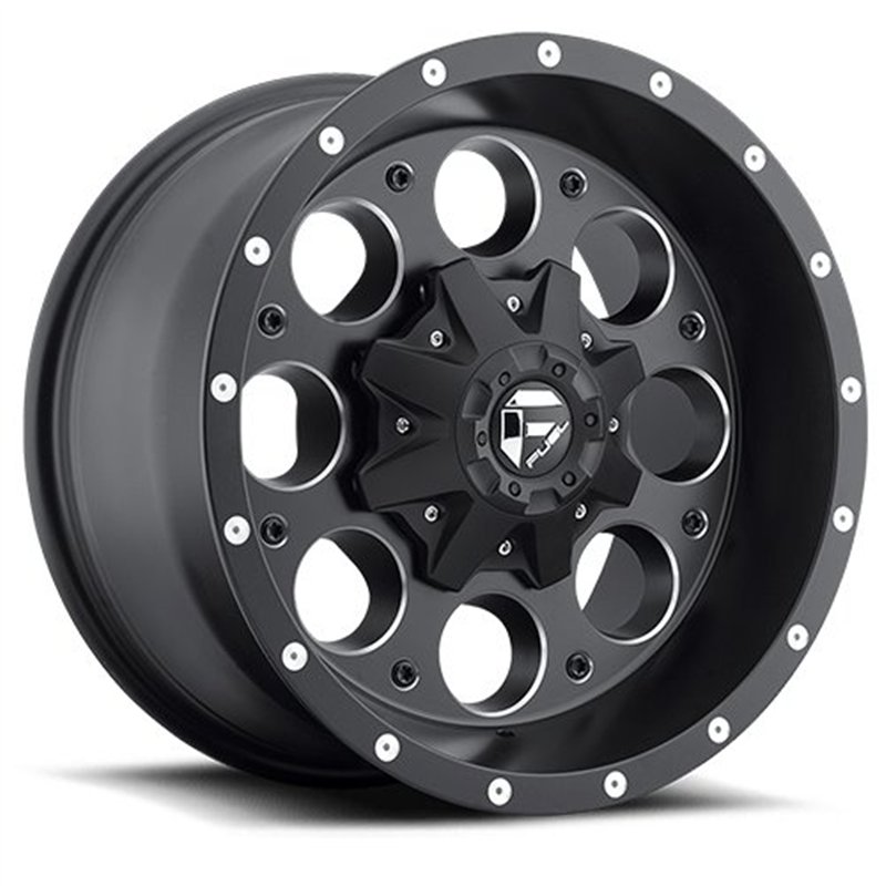 Fuel Off-Road | D525 REVOLVER 15x10.0 ET-43 - MATTE BLACK MILLED