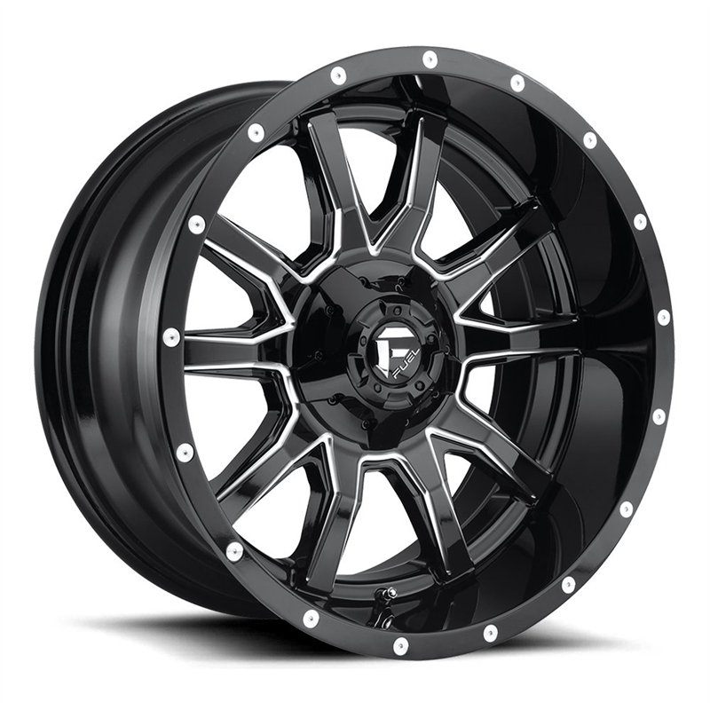 Fuel Off-Road | D627 VANDAL 20x10.0 ET-18 - GLOSS BLACK MILLED