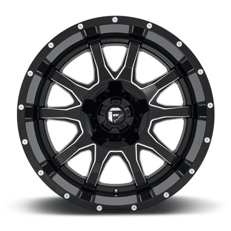 Fuel Off-Road | D627 VANDAL 20x10.0 ET-18 - GLOSS BLACK MILLED