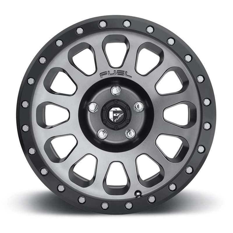 Fuel Off-Road | D601 VECTOR 17x9.0 ET-12 - MATTE GUN METAL BLACK BEAD RING