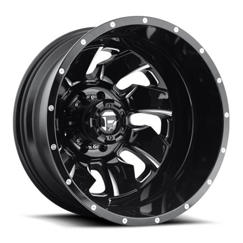 Fuel Off-Road | D574 CLEAVER 20x8.25 ET105 - GLOSS BLACK MILLED