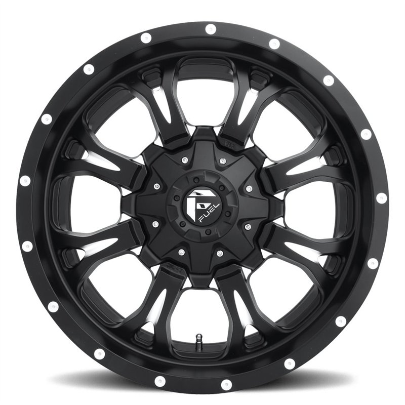 Fuel Off-Road | D517 KRANK 20x10.0 ET-12 - MATTE BLACK MILLED