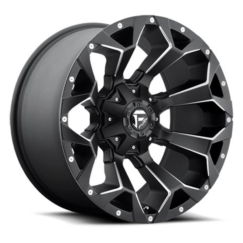 Fuel Off-Road | D546 ASSAULT 22x12.0 ET-44 - MATTE BLACK MILLED