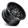 Fuel Off-Road | D596 SLEDGE 20x9.0 ET19 - MATTE BLACK GLOSS BLACK LIP