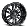 Fuel Off-Road | D596 SLEDGE 22x9.5 ET19 - MATTE BLACK GLOSS BLACK LIP