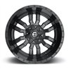 Fuel Off-Road | D596 SLEDGE 22x9.5 ET19 - MATTE BLACK GLOSS BLACK LIP