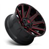 Fuel Off-Road | D643 CONTRA 22x12.0 ET-43 - GLOSS BLACK RED TINTED CLEAR